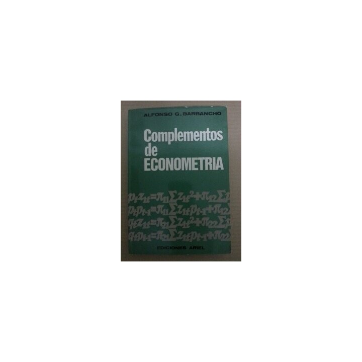 COMPLEMENTOS DE ECONOMETRÍA